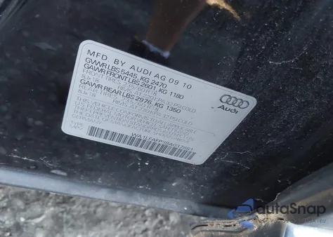 2011 Audi Q5 2.0T Premium from USA, damaged, VIN WA1LFAFP3BA037881